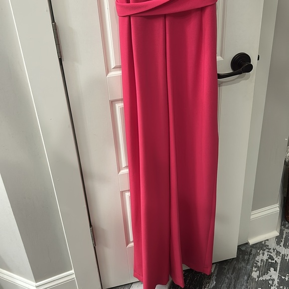 ❤️❤️ Nine West hot pink Flyaway Leg Belted Jumpsuit - Picture 7 of 7